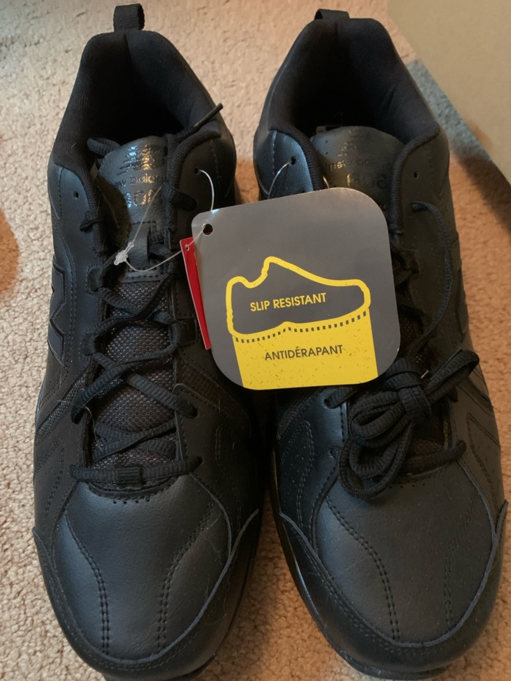 New Balance Black Slip-Resistant Athletic Sneakers